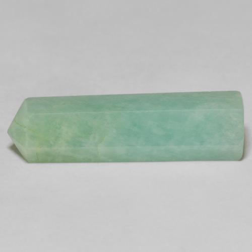 15.03 ct Green Amazonite, 27.9 x 8.6 mm Pencil Cut From Madagascar, Photo A
