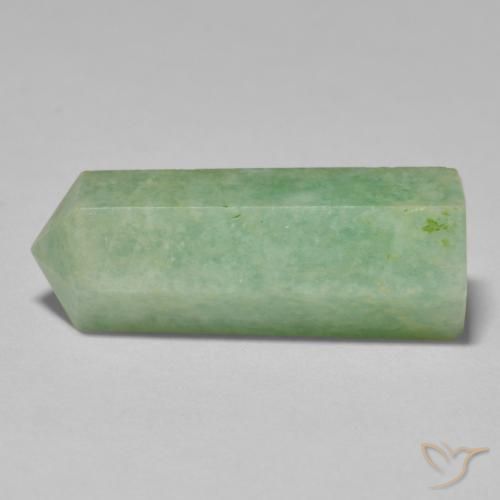 24.03 ct Green Amazonite Stone, Natural Amazonite in Pencil Cut Shape for Sale