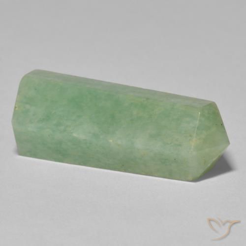 Amazonite Gemstone in 27.2 x 10.2 mm Size for Sale, Amazonite Stone in Medium Light-Green Color