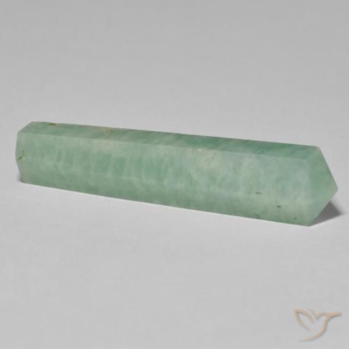 Amazonite Gemstone in 40.3 x 9.5 mm Size for Sale, Amazonite Stone in Light Sea Green Color