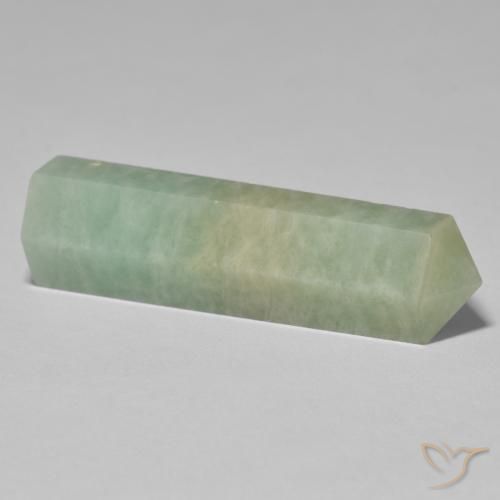 Amazonite Gemstone in 40.2 x 11.9 mm Size for Sale, Amazonite Stone in Medium Green Color