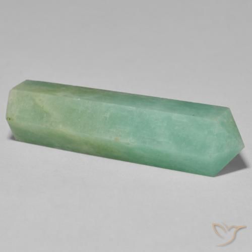 Amazonite Gemstone in 40.5 x 11.6 mm Size for Sale, Amazonite Stone in Fern Green Color