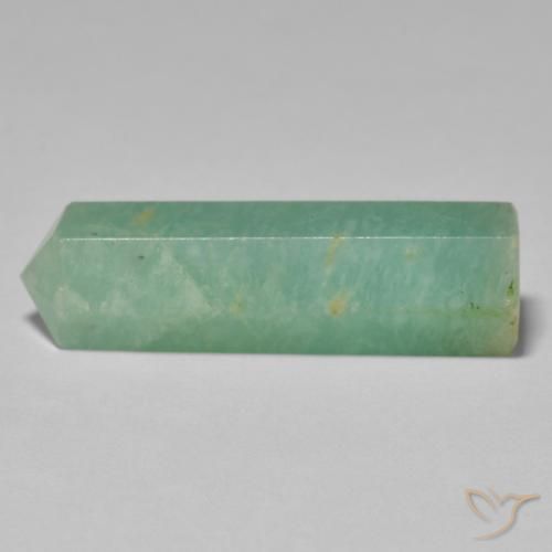 26.99 ct Green Amazonite Stone, Natural Amazonite in Pencil Cut Shape for Sale