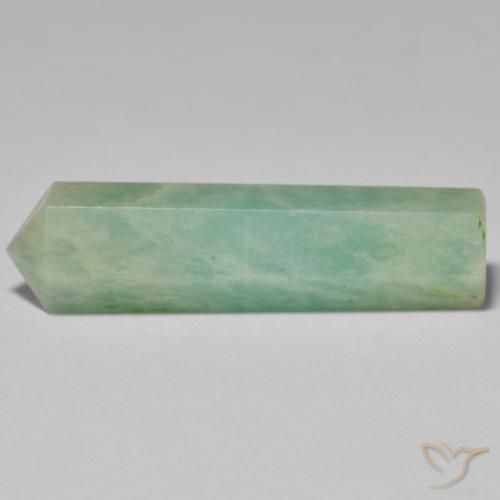 Amazonite verte en vrac de 31,41 ct, taille crayon de 38,1 x 10,6 mm de Madagascar, Photo A