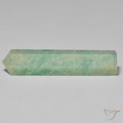 22.90 ct Green Amazonite Stone, Natural Amazonite in Pencil Cut Shape for Sale