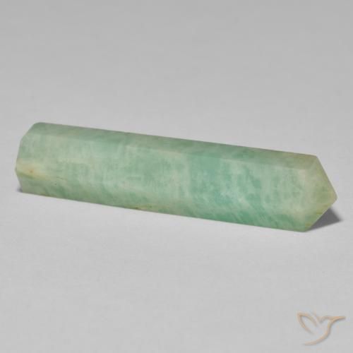 Amazonite Gemstone in 37.7 x 9.1 mm Size for Sale, Amazonite Stone in Light Green Color