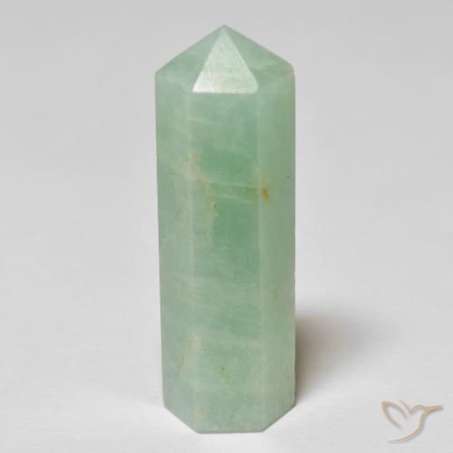 Amazonite verte en vrac de 27,38 ct, taille crayon de 32,5 x 10,6 mm de Madagascar, Photo A