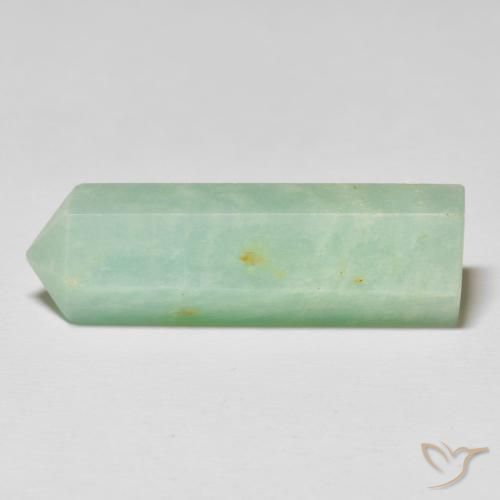 27.38 ct Green Amazonite Stone, Natural Amazonite in Pencil Cut Shape for Sale