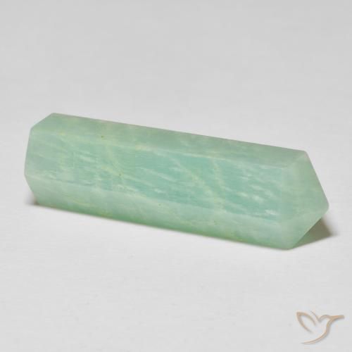 Amazonite Gemstone in 32.5 x 10.6 mm Size for Sale, Amazonite Stone in Mossy Green Color
