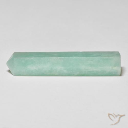 24.88 ct Green Amazonite Stone, Natural Amazonite in Pencil Cut Shape for Sale