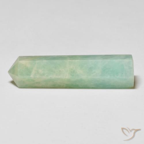 Amazonite verte en vrac de 26,27 ct, taille crayon de 35,7 x 9,9 mm de Madagascar, Photo A