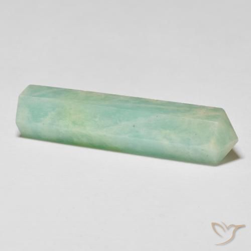 Amazonite Gemstone in 38 x 9.5 mm Size for Sale, Amazonite Stone in Multicolor Green Color