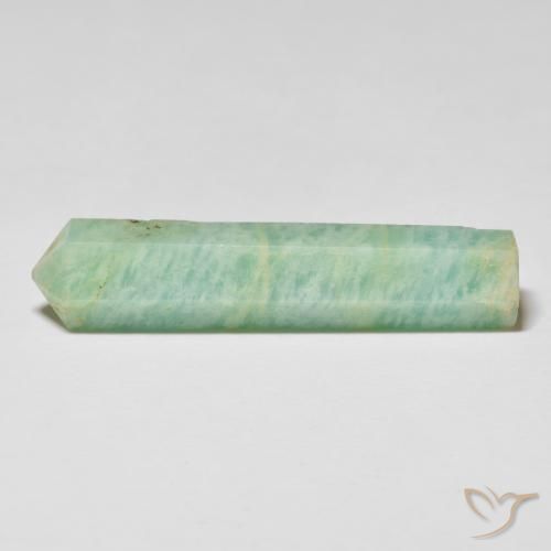 24.60 ct Green Amazonite Stone, Natural Amazonite in Pencil Cut Shape for Sale