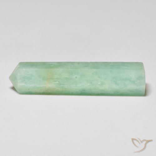25.04 ct Green Amazonite Stone, Natural Amazonite in Pencil Cut Shape for Sale