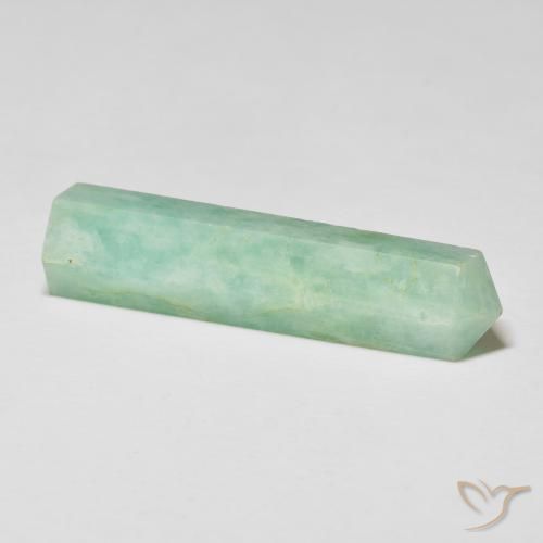 Amazonite Gemstone in 39.4 x 9.5 mm Size for Sale, Amazonite Stone in Light Green Color