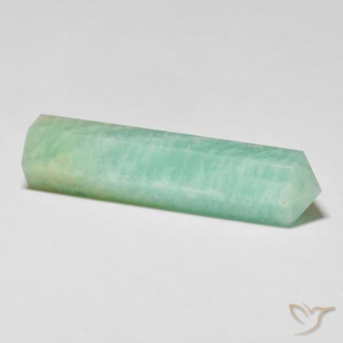 Amazonite Gemstone in 36.8 x 9.4 mm Size for Sale, Amazonite Stone in Light Green Color