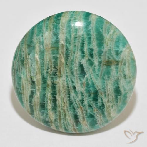 62.29ct Natural Pine Green Amazonite, Round, Opaque