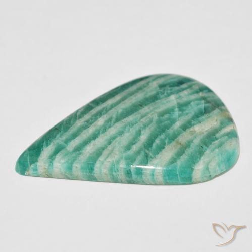 Amazonite Gemstone in 43 x 30.5 mm Size for Sale, Amazonite Stone in Cool Green Color