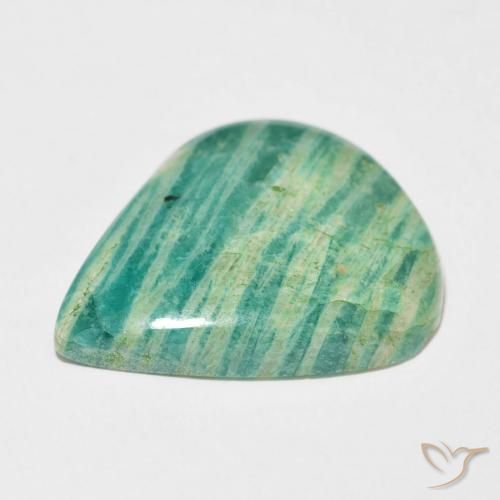 Amazonite Gemstone in 29.8 x 25.8 mm Size for Sale, Amazonite Stone in Medium Green Color