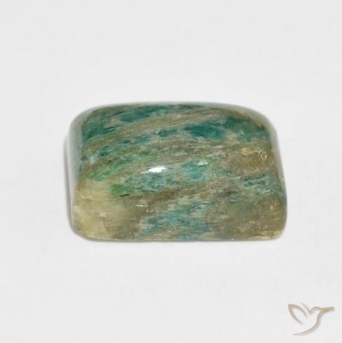 Amazonite Gemstone in 16.5 x 11 mm Size for Sale, Amazonite Stone in Medium Green Color