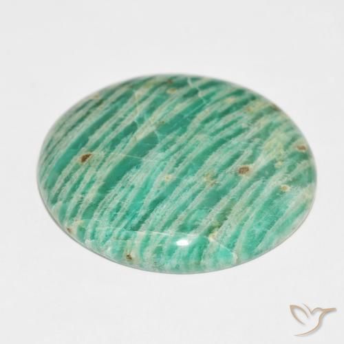 Amazonite Gemstone in 39.2 x 36.6 mm Size for Sale, Amazonite Stone in Multicolor Green Color