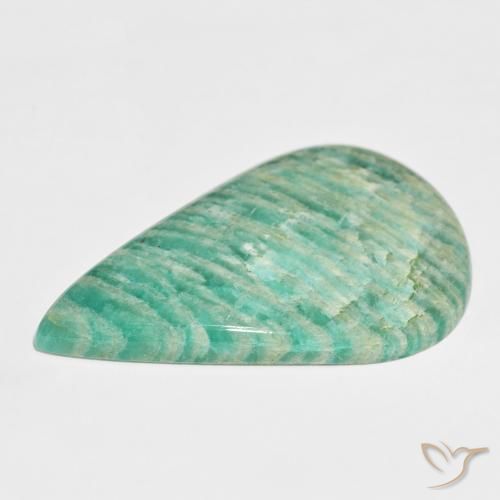 Amazonite Gemstone in 56.7 x 35.2 mm Size for Sale, Amazonite Stone in Multicolor Green Color