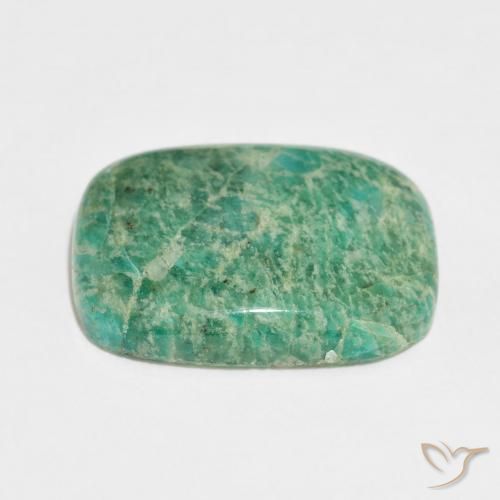Amazonite Gemstone in 23.4 x 17.3 mm Size for Sale, Amazonite Stone in Medium Green Color