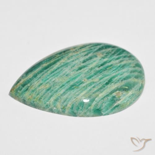 Amazonite Gemstone in 44.1 x 30 mm Size for Sale, Amazonite Stone in Medium Green Color