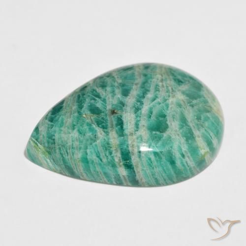 Amazonite Gemstone in 30 x 22 mm (calibrated) Size for Sale, Amazonite Stone in Cool Green Color
