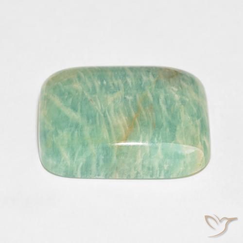 Amazonite Gemstone in 25 x 19.4 mm Size for Sale, Amazonite Stone in Light Green Color