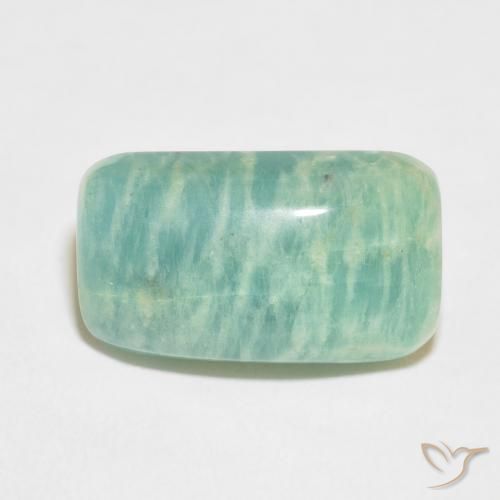 14.52ct Natural Multicolor Green Amazonite, Cushion, Opaque