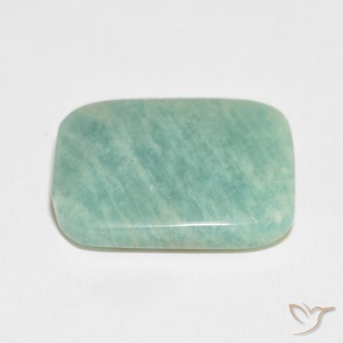 Amazonite Gemstone in 22.9 x 17.2 mm Size for Sale, Amazonite Stone in Light Moss Green Color