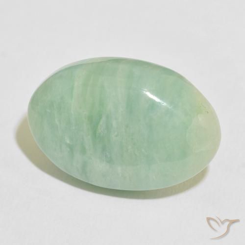 18.50 ct Green Amazonite Stone, Natural Amazonite in Oval Cabochon Shape for Sale