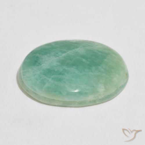 Amazonite Gemstone in 21.9 x 16.1 mm Size for Sale, Amazonite Stone in Light Sea Green Color