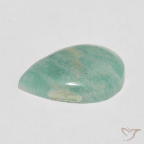 Amazonite Gemstone in 19.2 x 12.7 mm Size for Sale, Amazonite Stone in Light Sea Green Color