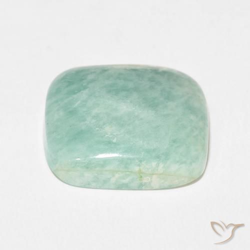 Amazonite Gemstone in 19.1 x 17.6 mm Size for Sale, Amazonite Stone in Light Blue Green Color