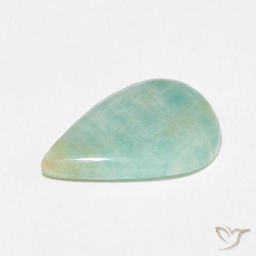 Amazonite Gemstone in 19.6 x 12.9 mm Size for Sale, Amazonite Stone in Light Sea Green Color