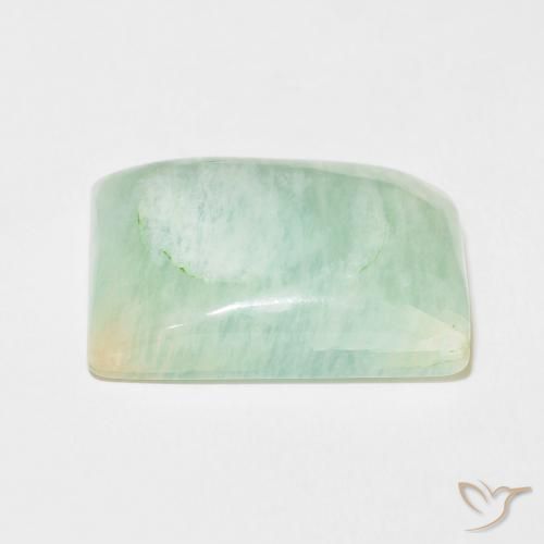 Amazonite Gemstone in 24.4 x 16.2 mm Size for Sale, Amazonite Stone in Light Green Color