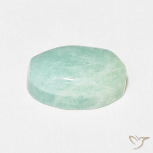 Amazonite Gemstone in 15.8 x 10.8 mm Size for Sale, Amazonite Stone in Light Blue Green Color