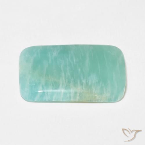 Amazonite Gemstone in 24.6 x 16 mm Size for Sale, Amazonite Stone in Light Blue Green Color