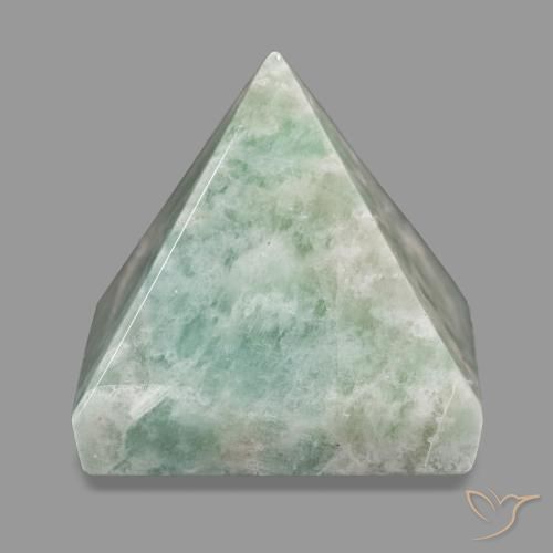 89.55ct Pale Yellow Green Amazonite, Square, Opaque