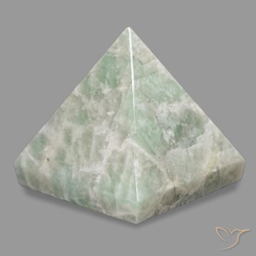 Amazonite Gemstone in 25.6 x 25.2 mm Size for Sale, Amazonite Stone in Pale Yellow Green Color