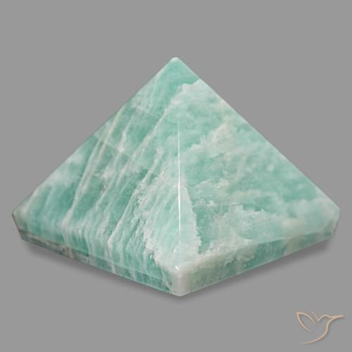 Amazonite Gemstone in 26.2 x 26.1 mm Size for Sale, Amazonite Stone in Light Sea Green Color