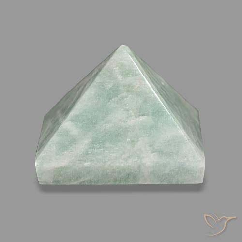 60.66ct Light Green Amazonite, Square, Opaque