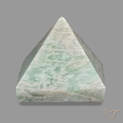 64.75ct Pale Yellow Green Amazonite, Square, Opaque