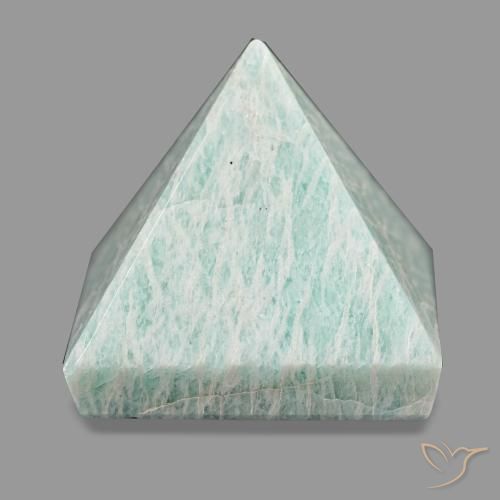 118.36ct Light Green Amazonite, Square, Opaque