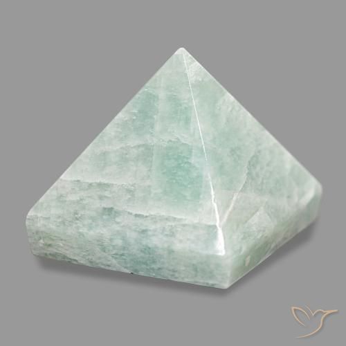 67.60 ct Green Amazonite Stone, Natural Amazonite in Pyramid Cabochon Shape for Sale