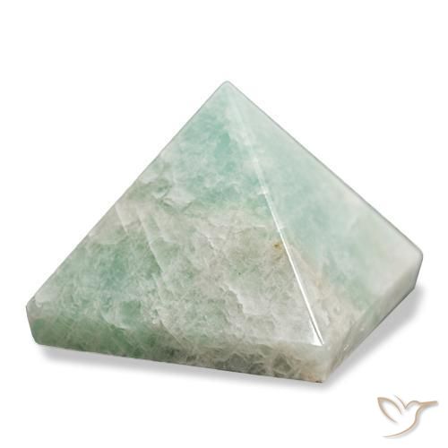 88.94 ct Green Amazonite Stone, Natural Amazonite in Pyramid Cabochon Shape for Sale