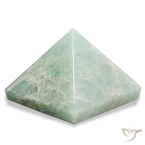 Amazonite Gemstone in 27.2 x 27.1 mm Size for Sale, Amazonite Stone in Pale Green Color