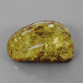 17.75 ct Orange Amber Stone, Natural Amber in Fancy Cabochon Shape for Sale